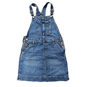 GAP KIDS Blue Denim Overall Dress Size Large 10 Pinafore 100% Cotton